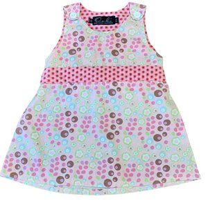 OOBI Australia Baby Girls Dress 6-12 months Australian 0 Infant Tie Back Summer